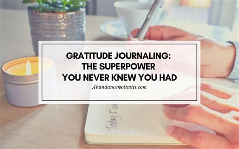 Gratitude Journaling: The Superpower You Never Knew You Had