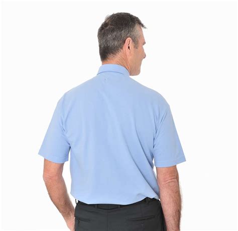 Mens Clerical Polo Shirt Light Blue Hammond And Harper