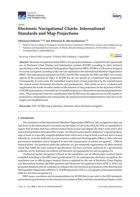 (PDF) Electronic Navigational Charts: International Standards and Map ...