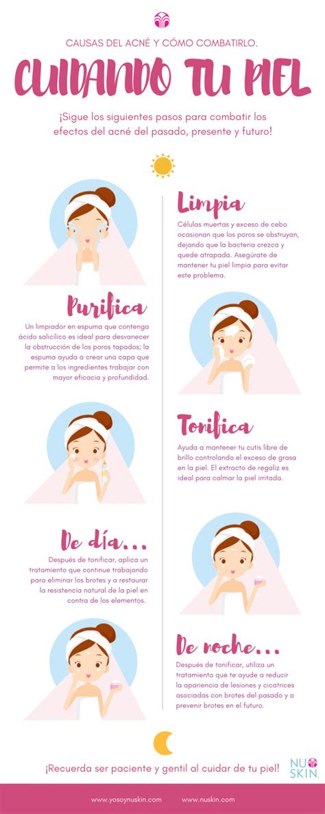 Infografías Yo Soy Nu Skin Consejos Para La Piel Acné Nu Skin