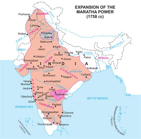 Maratha Empire - (1674-1818) - Shivaji to Peshwa