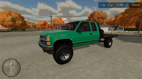 1995 Chevrolet 1500 Flatbed Straight Axle Swap v1.0 FS22 Mod | Farming ...