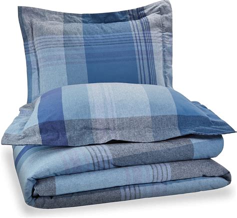 Amazon Brand Pinzon Lightweight Cotton Flannel Duvet Set