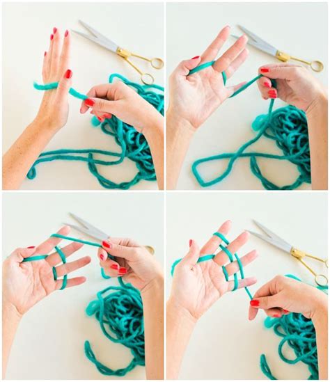 How To Make A Finger Knit Garland