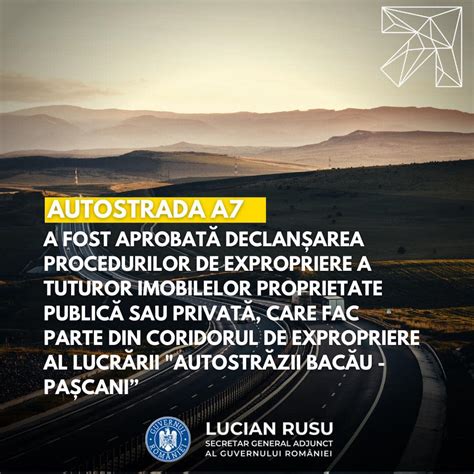 Secretarul General Adjunct al Guvernului Lucian Rusu Autostrada Bacău