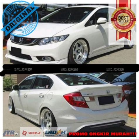 Jual HONDA CIVIC FB 2013 2014 2016 2015 MUGEN BODY KIT BEMPER Bahan