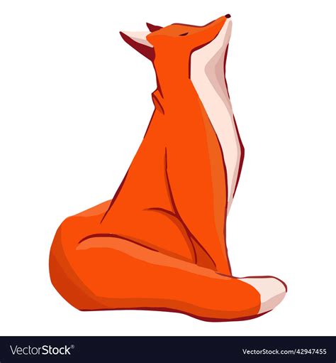 Proud Fox Animal High Quality Royalty Free Vector Image