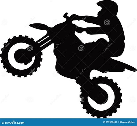 Motocross Image With Svg Vector Cut File For Cricut And Silhouette