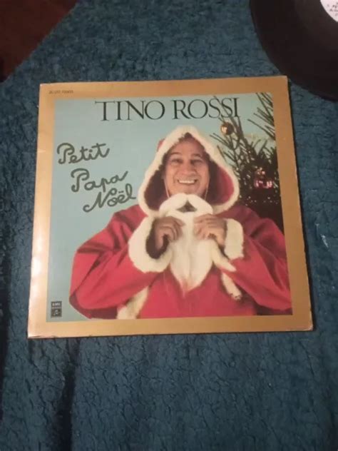 TINO ROSSI VINYLE 45T Livre EP PETIT PAPA NOEL NOËL EN MER Minuit