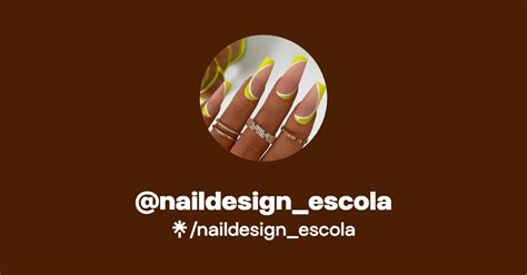 Naildesign Escola Instagram Facebook TikTok Linktree