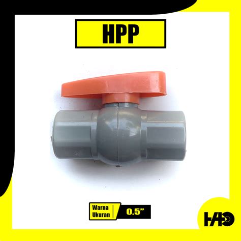 Jual Stop Kran Ball Valve PVC Ukuran 1 2 0 5 Inch HPP Shopee