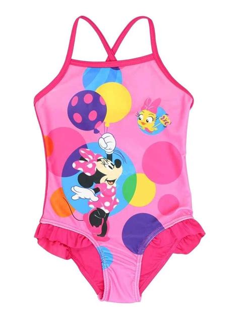 Disney Maillot De Bain Fille Imprim Minnie Rose Kiabi