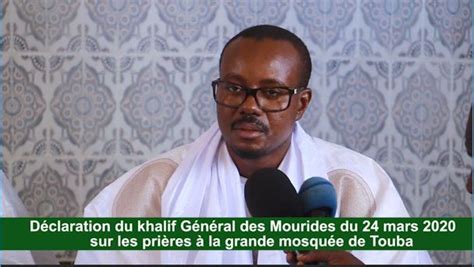 Urgent Pri Res La Grande Mosqu E De Touba La D Claration Du