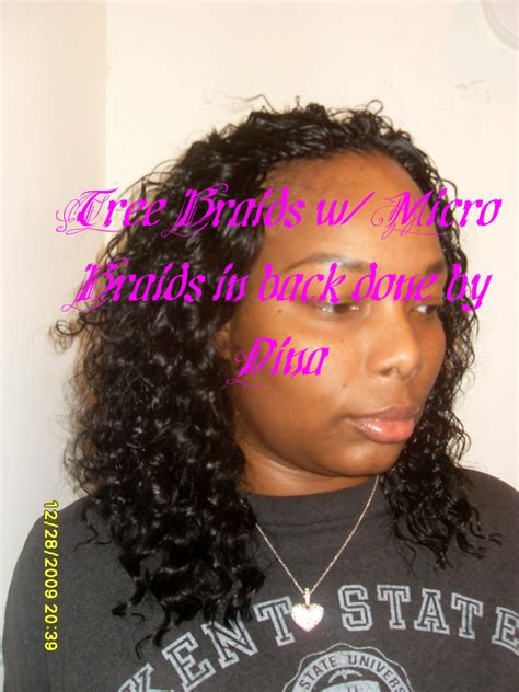 Tree Braids W Micro S Done By Dina Dina Professional African Hair Braiding