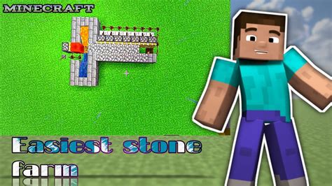 Easiest Cobblestone Farm In Minecraft Pe Mcpe YouTube