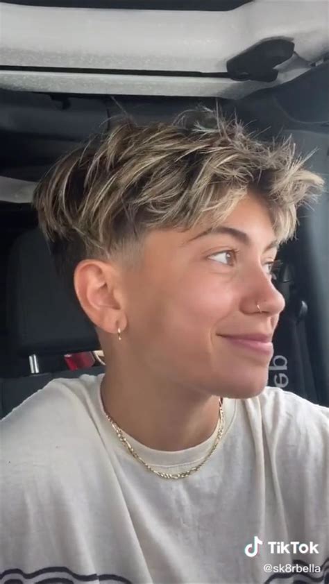 Sk8rbella On Tik Tok Men Hair Highlights Men Blonde Hair Bleached