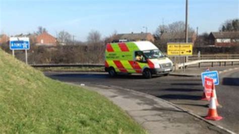 A1 M Crash Man Arrested As Lorry Driver Dies Bbc News