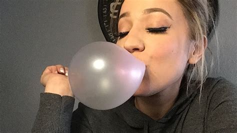 Asmr Blowing Bubbles And Gum Chewing No Talking Youtube