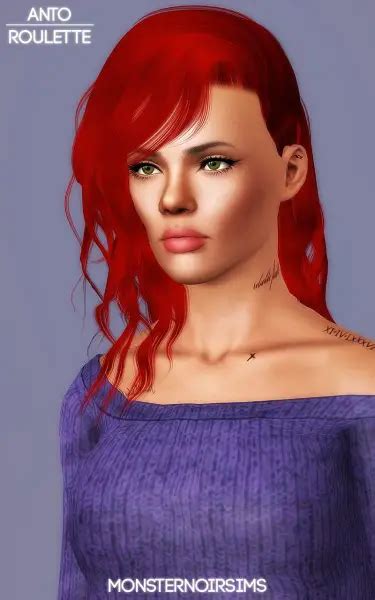 Sims 4 Hairs ~ Joseph Sims Anto`s Roulette Hair Retextured