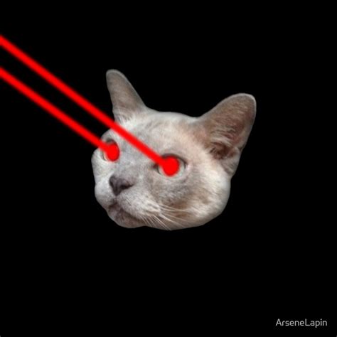 "Laser Eyes Cat" Art Prints by ArseneLapin | Redbubble