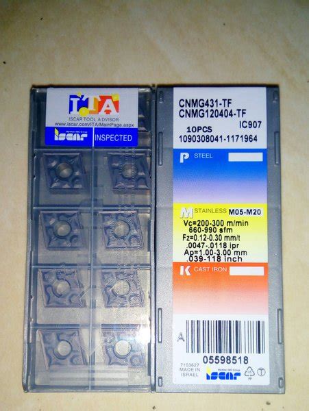 Jual Insert Bubut CNMG 12 04 04 TF IC 907 Merk Iscar Baru Di Lapak