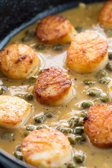 Pan Seared Scallops With Lemon Caper Sauce The Recipe Critic