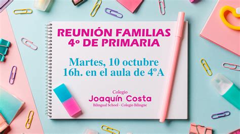 Reunión Familias 4º Primaria Colegio Joaquin Costa