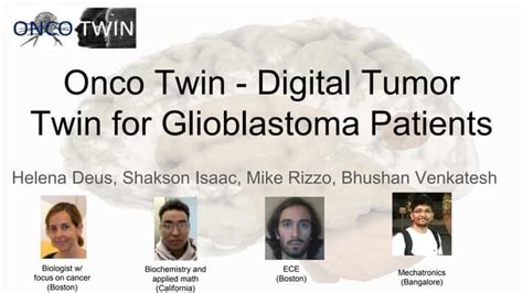 Oncotwin Digital Twin Of A Patient Tumor Ppt