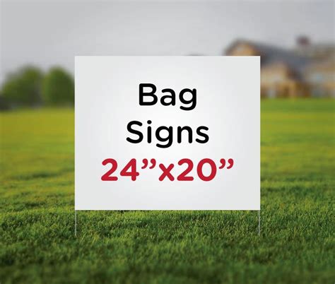 Bag Signs 24×20 | Yard Signs Canada