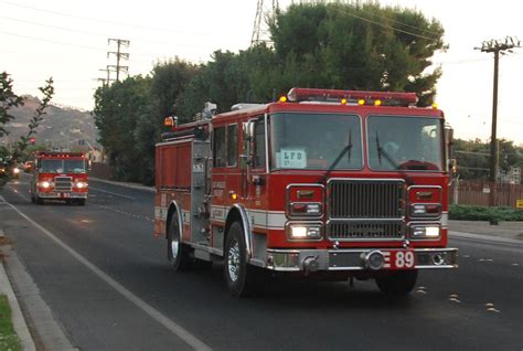 Los Angeles Fire Department Lafd Engine 93 And Engine 89 Flickr