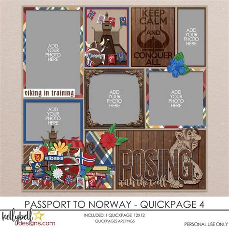 Passport To Norway Quickpage 4 By Studio Flerve And Digital Scraps