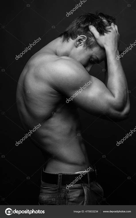 Fitness Male Model Studio Stock Photo By Vishstudio 475933234