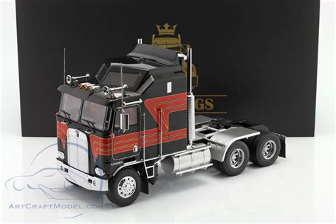 Kenworth K100 Aerodyne Truck 1976 black / red - RK180142, EAN 4260699762115