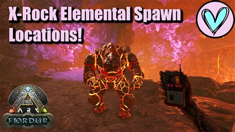 X Rock Elemental Spawn Locations Ark Fjordur Youtube