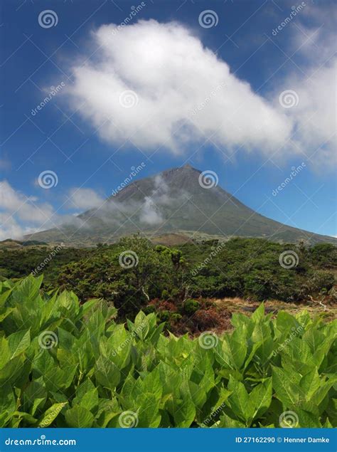 Volcano Pico at Pico Island, Azores 02 Stock Photo - Image of ...