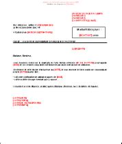 Lettre de relance au chargé d affaire FR