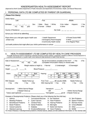 Health Assessment Report - Fill Online, Printable, Fillable, Blank ...