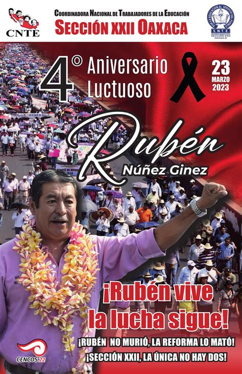 Cencos22 on Twitter Cuarto Aniversario Luctuoso del Camarada Rubén