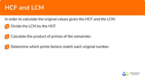 Hcf And Lcm Gcse Maths Steps Examples Worksheet