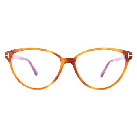 Tom Ford Cats Eye Womens Blonde Havana Glasses