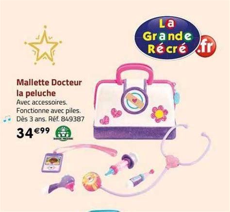 Promo Mallette Docteur La Peluche Chez La Grande R Cr Icatalogue Fr