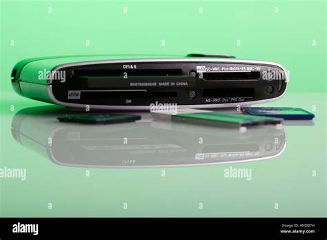 media card reader stock photo alamy