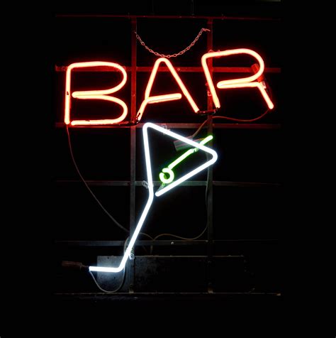 Bar And Martini Glass Neon Sign Air Designs