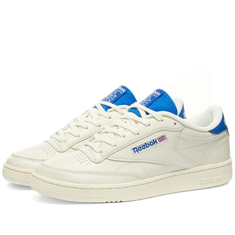 Reebok Club C 85 MU Chalk, Blue & Radiant Red | END. (NL)