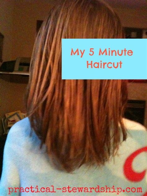 My Easy Diy 5 Minute Layered Haircut Practical Stewardship How To