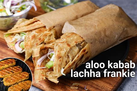 Laccha Paratha Veg Frankie Recipe Lachha Kathi Roll Layered Paratha