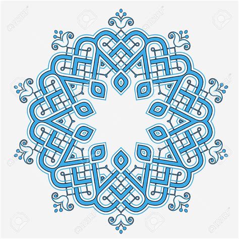 Vector Of Traditional Persian Arabic Turkish Islamic Pattern Stock