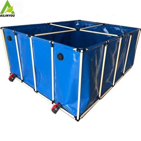 Foldable Pvc Tarpaulin Fish Tank Farming Pond Aquaculture Fish Farming Tank