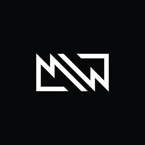 letter MW logogram design concept 19849084 Vector Art at Vecteezy