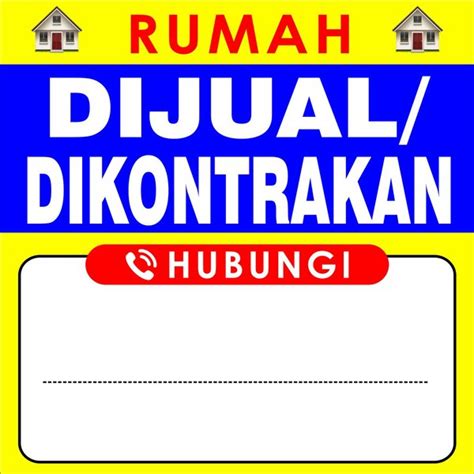 Jual Spanduk Banner Rumah Dijual Shopee Indonesia